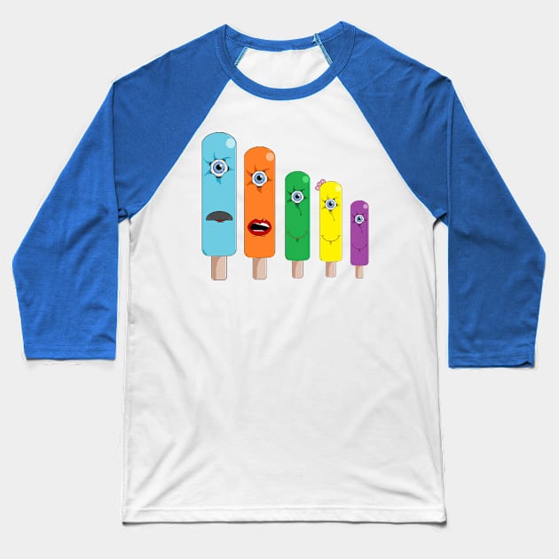 Pop and Family Baseball T-Shirt by Zenferren
